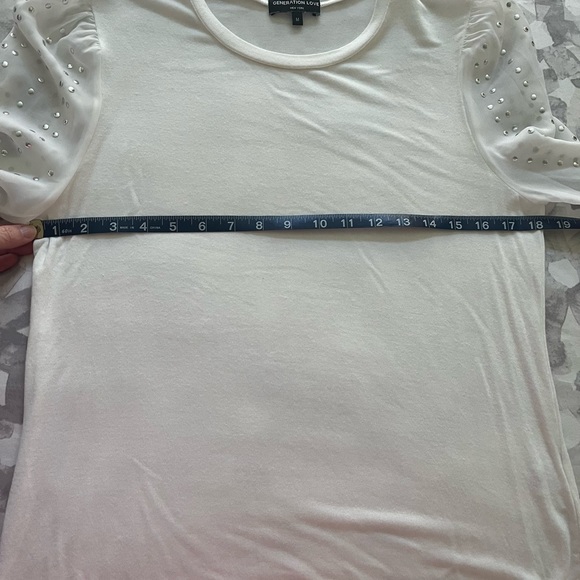 GENERATION LOVE Talia Studded long sleeve blouse size medium - Picture 8 of 8